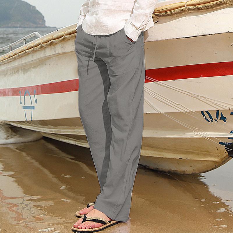 Men's Casual Solid Color Pants 84660129Y