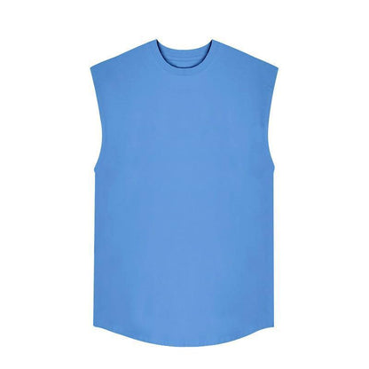 Men's Solid Loose Sleeveless Sports Fitness Tank Top 03482386Z