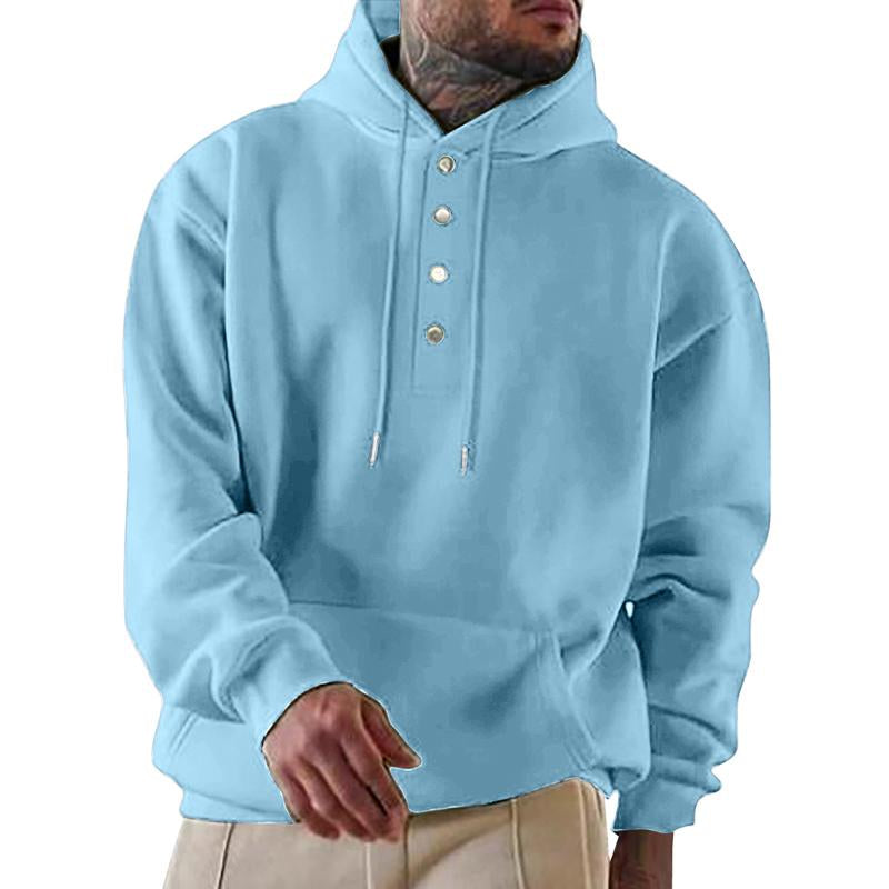 Men's Loose Casual Fleece Pocket Men's Hoodie 64196018X