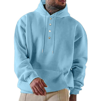 Men's Loose Casual Fleece Pocket Men's Hoodie 64196018X