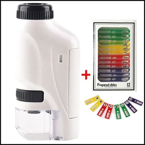 KiddyScope™ Portable Pocket Microscope with Adjustable 60-120x zoom