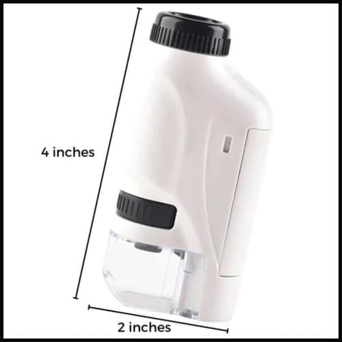 KiddyScope™ Portable Pocket Microscope with Adjustable 60-120x zoom