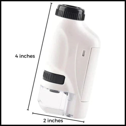 KiddyScope™ Portable Pocket Microscope with Adjustable 60-120x zoom
