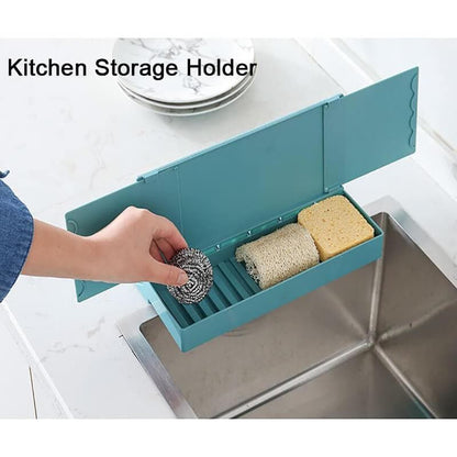 Kitchen Sink Retractable Water Baffle Sponge Holder