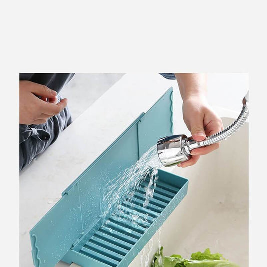 Kitchen Sink Retractable Water Baffle Sponge Holder