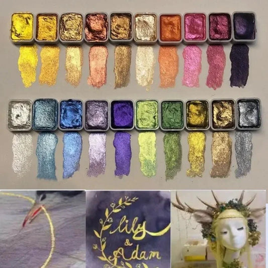 LustrousArt: Pearlescent Gouache Pigments