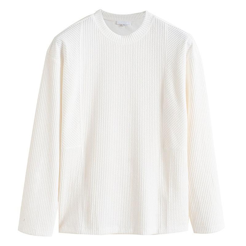 Men's Solid Strip Long Sleeve T-shirt 97100920Z