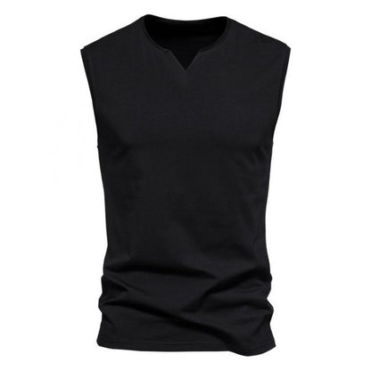 Men's Solid V Neck Tank Top 41491135Z