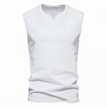 Men's Solid V Neck Tank Top 41491135Z