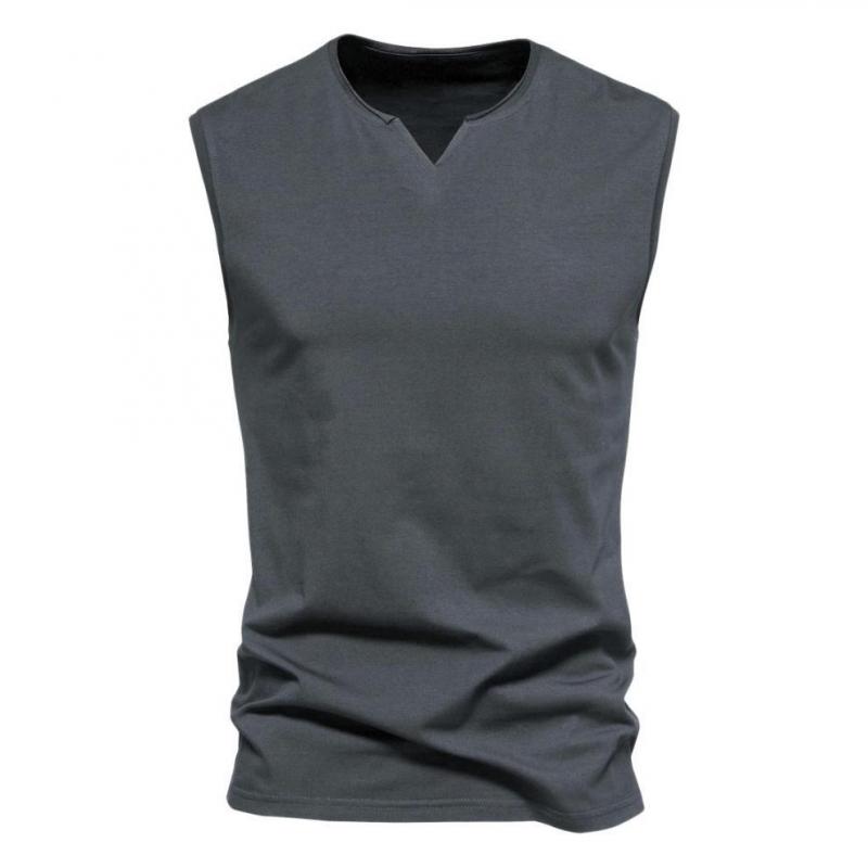 Men's Solid V Neck Tank Top 41491135Z
