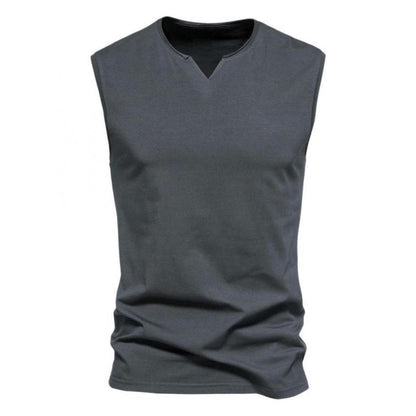 Men's Solid V Neck Tank Top 41491135Z