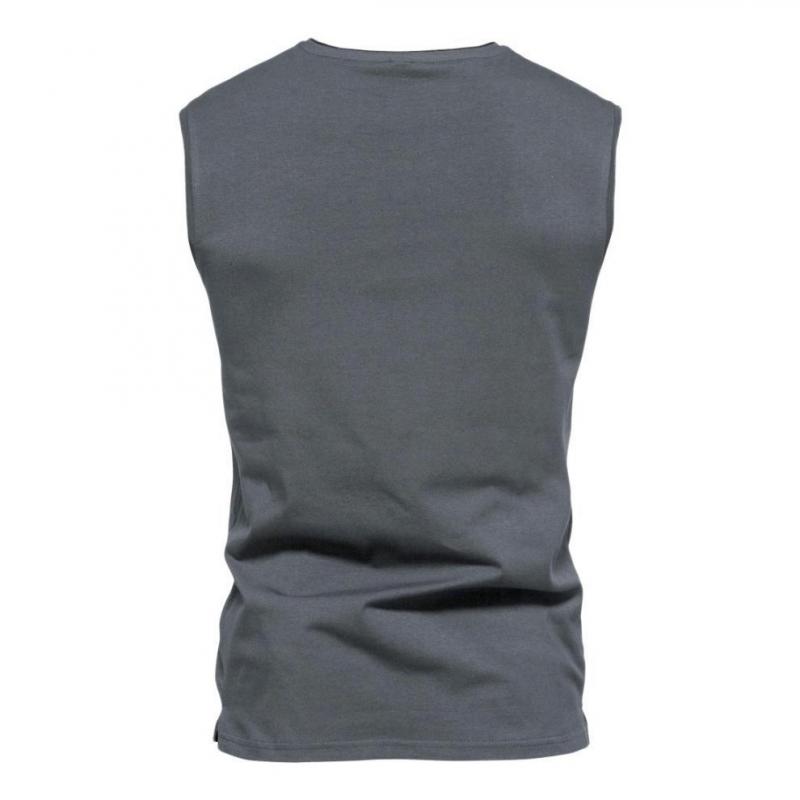 Men's Solid V Neck Tank Top 41491135Z