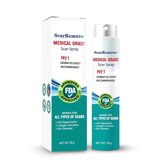 ScarRemoveTM Advanced Scar Spray For All Types of Scars - For example Acne Scars, Surgical Scars and Stretch Marks