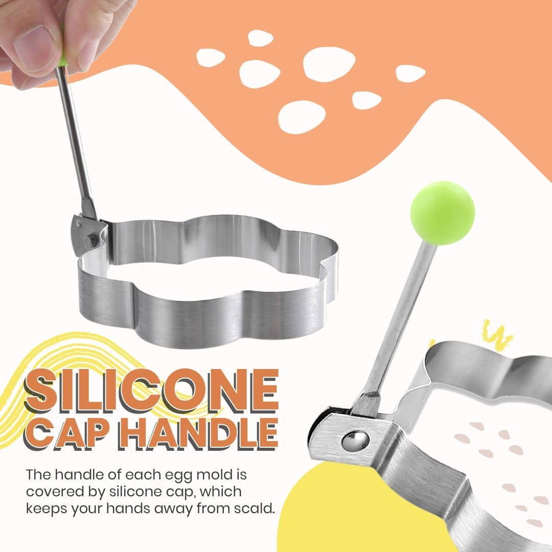 Set Stainless Steel Egg Shaper