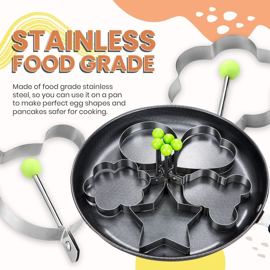 Set Stainless Steel Egg Shaper