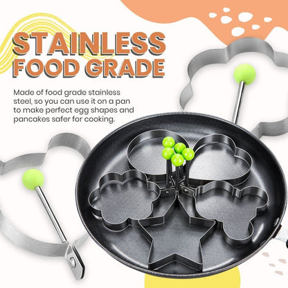 Set Stainless Steel Egg Shaper