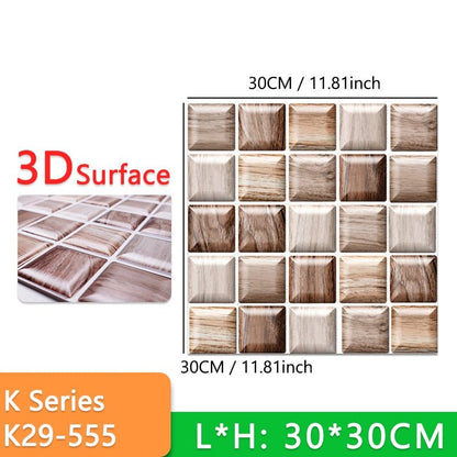 (PACK 5+5 FREE) Stick-On 3D Wall Tiles