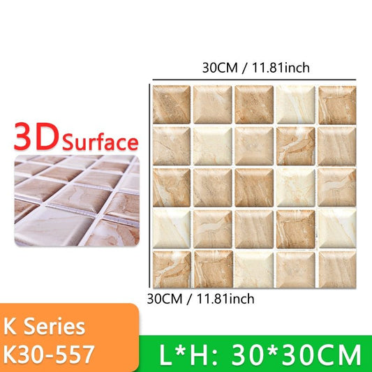 (PACK 5+5 FREE) Stick-On 3D Wall Tiles