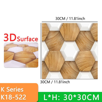 (PACK 5+5 FREE) Stick-On 3D Wall Tiles