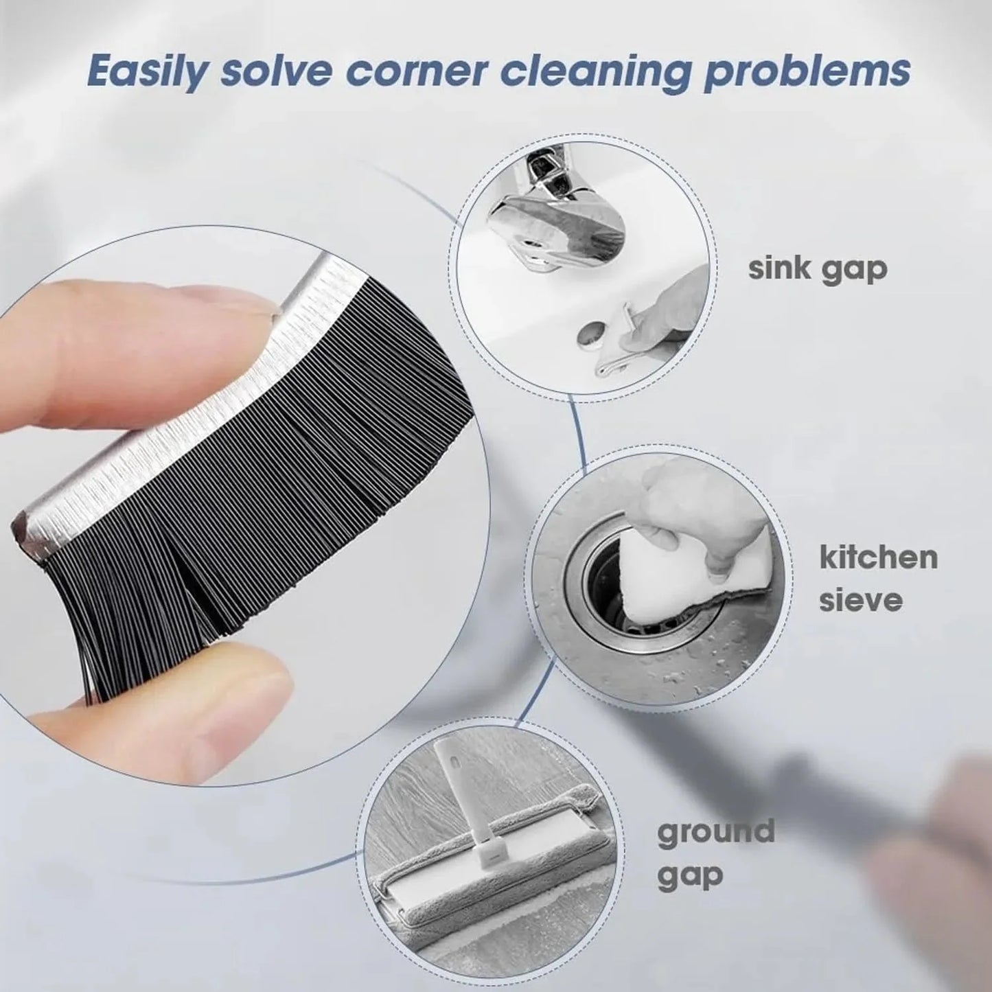 Stiff Bristle Crevice Cleaning Brush