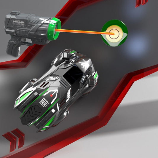 Wall Climbing Car Laser Tracking
