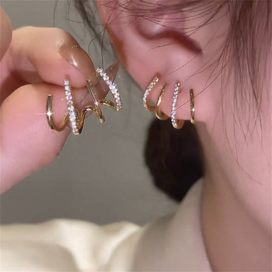 Zircon Crystal Geometric Earrings
